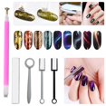 thumbnail image 2 of OUSITAID 5PCS Magnet Stick Tool 3D Magnetic Cat Eye Gel Magic Nail Art Manicure One Line, 2 of 5