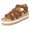 Coffee, variant on Women Wedge Platform Sandals Open Toe No Slip Comfortable Casual Summer Beach Vacation Shoes