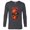 Charcoal Heather, variant on Marvel Deadpool Comic The Despicable Deadpool Face & Logo - Long Sleeve T-Shirt for Men - Customized-White