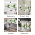thumbnail image 3 of Sage Green Marble Short Blackout Curtains 30Inch Long Green Ombre Artwork Rod Pocket Kitchen Curtains, 2 Panels Thermal Insulated Room Darkening Drapes for Bedroom, 30"W x 30"L, 3 of 5