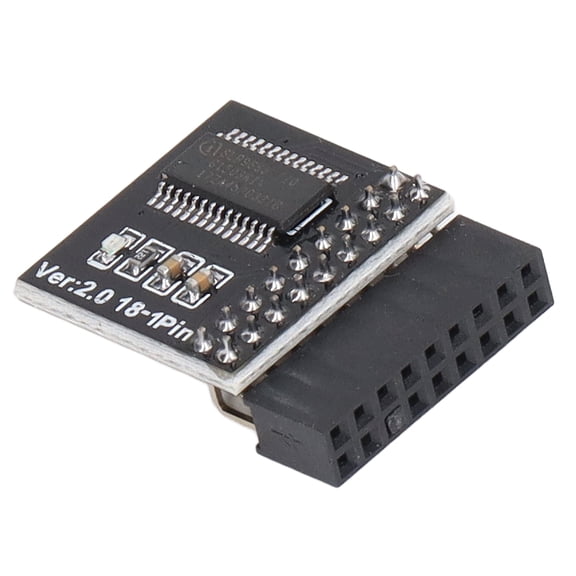 TPM2.0 Security Module 18pin for ASROCK Motherboard LPC Card for WIN11 Upgrade Test Black
