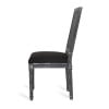 Noble House Beckstrom Indoor Wood Dining Chair, Set of 4, Black, Gray
