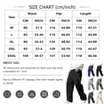 thumbnail image 3 of Domuza Casual Baggy Pants for Men Drawstring Stretch Wide Leg Lounge Travel Pants Streetwear with Pockets Army Green XL, 3 of 6