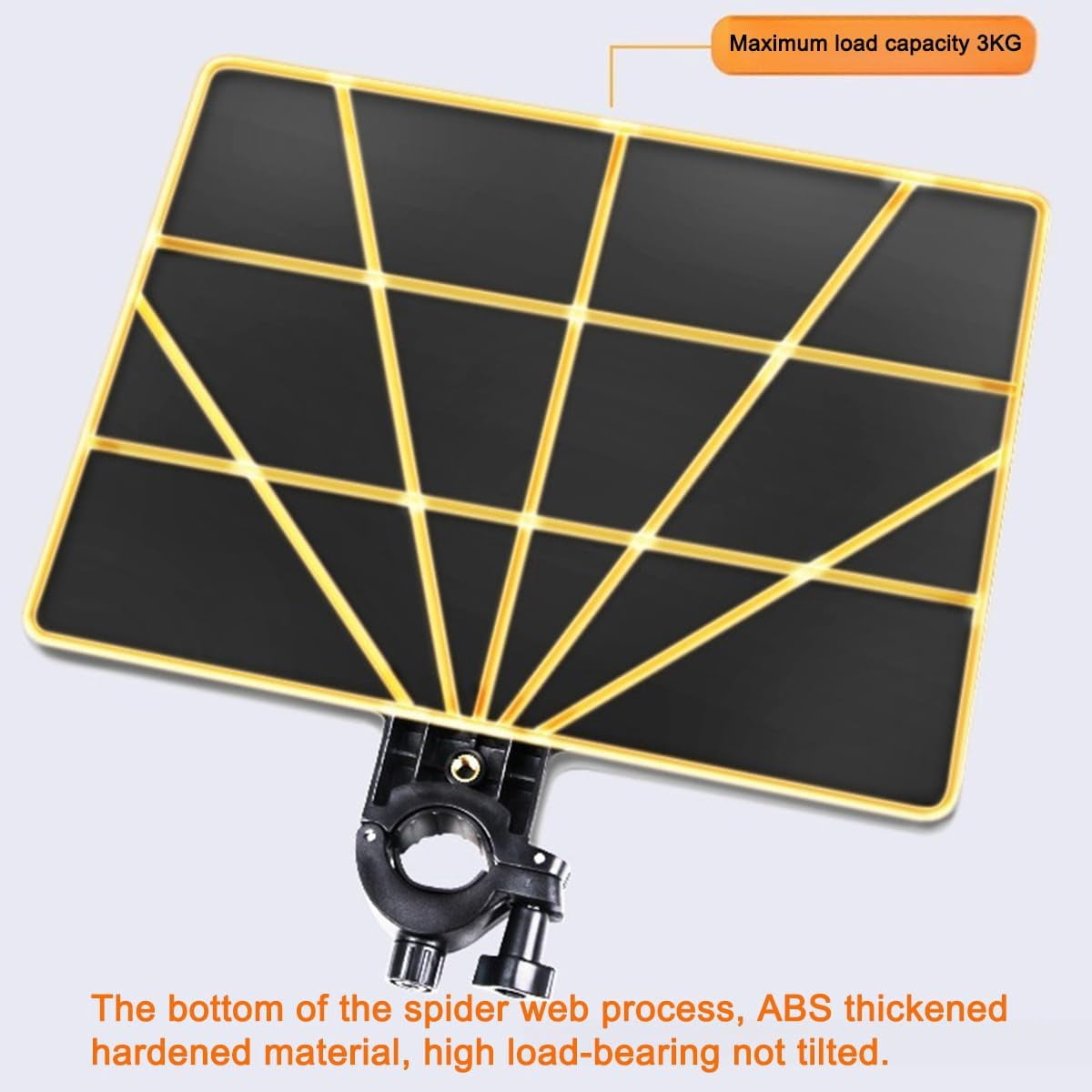 ABCISI Microphone Stand Tray, Adjustable Clip Stand Desk, Universal Microphone Stand Tray, 8.66 Inch X 6.5 Inch for Stage, Sheet Music, Live Broadcast, Recording (Stand not included)