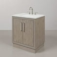 thumbnail image 4 of Water Creation 30" Wood Single Bathroom Vanity in Gray Oak and Chrome, 4 of 11