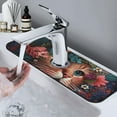 thumbnail image 7 of Sikiie Flower Crown Cat Splash Guard for Sink Faucet-1 PC Super Absorbent Fast Drying Mat Sink Gadgets-Splash Guard for Kitchen, Sink Mat, 7 of 7