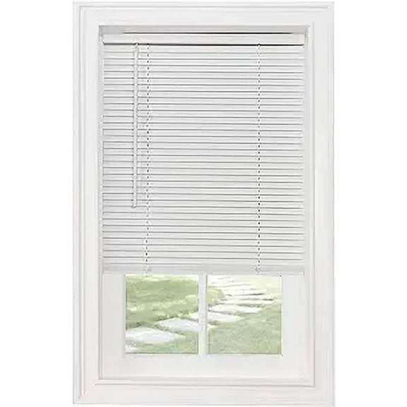 Cordless 1" Light Filtering Mini Blind, 23" Wide x 72" Long, White