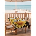 thumbnail image 2 of Outdoor Tablecloth with Umbrella Hole for Patio/Picnic/Party/Camping, Sunflower Waterproof Table Cloth Rectangle Table Cover Washable, Yellow Floral Elegant Pastoral Flowers Watercolor (54"x 80"), 2 of 8