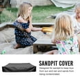 thumbnail image 3 of MasteelfCA Sandpit Cover Sandbox Cover Waterproof Sandpit Cover Square Pool Cover with Drawstring, 3 of 9