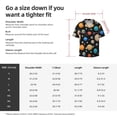 thumbnail image 4 of Lafuoo Planets In Deep Space Pattern Men's Cuban Collar Short Sleeve Shirt, Button-Down Resort Beach Pocket Shirt-Large, 4 of 7