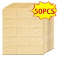 thumbnail image 1 of 20/30/40//50pcs 3D Wall Tile Sticker, Foam Brick Self-Adhesive Anti-Collision Sticker,, 1 of 5