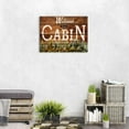 thumbnail image 5 of Farmhouse Cabin Wall Art Living Room Rustic Welcome Sign Pictures Wall Decor Nature Pine Trees Forest Brown Woodsy Grain Canvas Prints Lodge Woodland Painting Nursery Bedroom Home Decoration 12x16in, 5 of 6