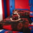 thumbnail image 4 of meiyoeat Red Sports Car 7Pcs Queen Bedding For Kids,Classic High Speed Games Bedding Comforter Set Queen For Boys,Black Reversible, 4 of 7