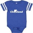 thumbnail image 3 of Inktastic Cleveland Heart Solid White Boys or Girls Baby Bodysuit, 3 of 5
