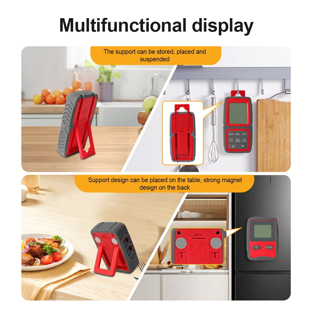 Riousery Smart Meat Thermometer Digital Wireless Dual Probes Instant Read Magnetic BBQ Thermometer