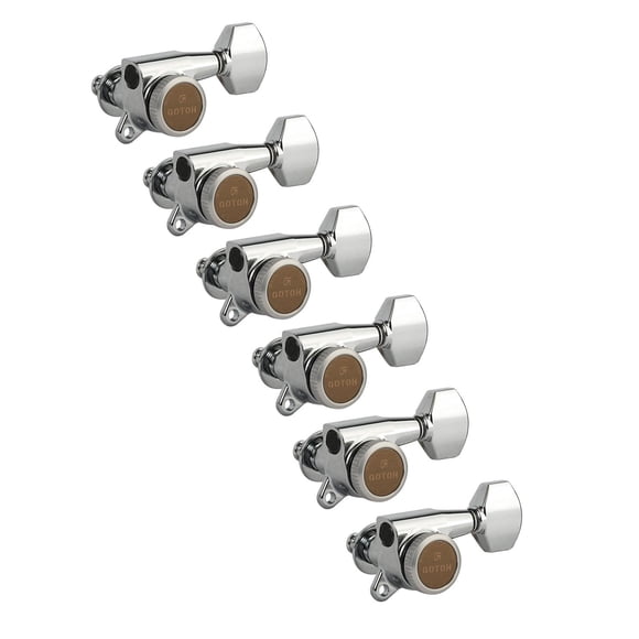 Afinadores de guitarra Gotoh Magnum Lock-Trad 6-In-Line Chrome SG381