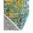 thumbnail image 7 of Unique Loom Vita Collection Area Rug - Chagall (6' 1" Round Turquoise/Cream), 7 of 7
