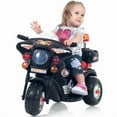 thumbnail image 4 of Lil' Rider Ride On Motorcycle for Kids – 3-Wheel Battery Powered Motorbike for Kids Ages 3 -6 – Police Decals, Reverse, and Headlights (White), 31.5"Lx14.2"Wx20.5"H (80-90313W), 4 of 4