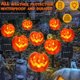thumbnail image 5 of Luces solares para exteriores, luces decorativas de Halloween, luces de calabaza, impermeables, para montar en el suelo, para césped, jardín, patio, paisaje, 5 of 5