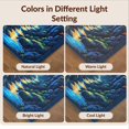 thumbnail image 7 of Design&I 4'x6' Washable Area Rug Pixel Interlocking Block Terrain Border Cliff Motif Volcano Landscape for Home Office, Under Desk, Snag-Free Skid-Resistant Medium, 7 of 7