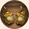thumbnail image 4 of 1 Pair Elephant Figurines Gift Exotic Statue Resin Decorations Accessories for Friends, 4 of 9
