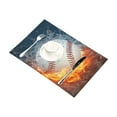 thumbnail image 2 of MYPOP Baseball Table Placemat Food Mat 12x18 Inches, 2 of 5