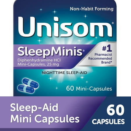 Unisom SleepMinis Mini-Capsules Nighttime Sleep-Aid 60 Count