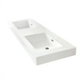 thumbnail image 2 of Ablitas 59.8 in. Rectangular White Composite Granite Stone Console Bathroom Sink, 2 of 6