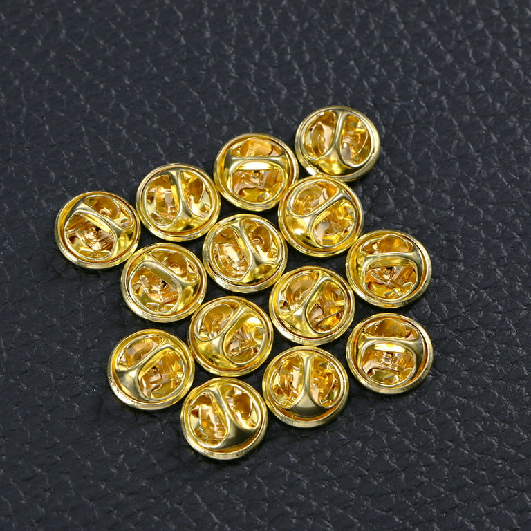 Pin Backs Lapel Pin Backs 50PCS Brass Metal Pin Backings for