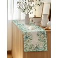 thumbnail image 5 of Table Runner 72 Inches Long for Kitchen Dining, Green Dresser Scarf Farmhouse, Dining Table Decorations for Wedding/Parties, Eucalyptus Leaves 13 x 72 In, 5 of 8