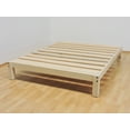 thumbnail image 1 of Base Para Cama Queen Size Muebles GM Tradicional Desarmable Sin Pintar Madera de Pino Estufada Muebles GM Madera de Pino Estufada, 1 of 4