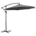 thumbnail image 1 of Outsunny Φ10' Deluxe Patio Umbrella Outdoor Market Parasol Grey, 1 of 9