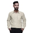thumbnail image 1 of BESTMAN Cotton Formal Shirts For Men Slim Fit Printed Full Sleeve Shirts For Men, 1 of 5