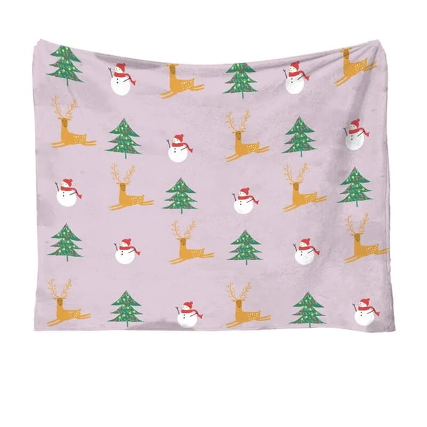 Manta de Navidad suave y cálida, Sherpa, sofá, cama, manta de invierno para Navidad