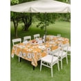 thumbnail image 4 of Outdoor Tablecloth with Umbrella Hole for Patio/Picnic/Party/Camping, Spring Botanical Waterproof Table Cloth Rectangle Table Cover Washable, Watercolor Floral Flowers Botanical Yellow (60"x 120"), 4 of 8