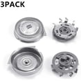thumbnail image 4 of QUETO Lot de 3 têtes de rasoir de rechange pour Philips SH30/5, tête de rasage électrique, lames rotatives pour homme, accessoires de rasoir à double couche pour s510 s511 s512 s520 s530 s531 s538 s55, 4 of 5