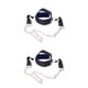 thumbnail image 4 of Equipo de fitness Yuarrent Entrenamiento del cuello con soporte de pesas Negro 2Conjunto, 4 of 6