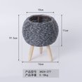 thumbnail image 3 of pot de Fleurs en Rotin avec Support triangle pour Salon, Conteneur de Rangement pour Plantes de Bureau, 3 of 8