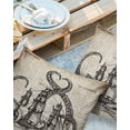 thumbnail image 2 of Pack of 2 Outdoor Pillow Covers, Vintage old newspaper background, Pirate Ship and Octopus Waterproof Square Throw Pillowcase Cushion Decorative Pillow Covers for Couch Patio Tent, 24x24 in, 2 of 6