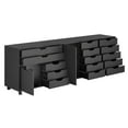 thumbnail image 3 of Winsome Halifax 3Pc Storage Cabinet Set Black Finish, 3 of 9
