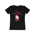thumbnail image 2 of Cute Santa Womens Christmas T Shirts for Women Christmas Outfits Womens Christmas Shirt Christmas PJs, 2 of 6