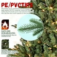 thumbnail image 4 of 4FT Full-Shape Christmas Tree with 150 UL Lights  PE/PVC Mixed Branches, 673 Tips, Wide Base for Spacious Areas, Hinged Structure, Stable Metal Stand, 4 of 17
