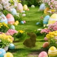 thumbnail image 2 of WUJGXI Bunny Figurine Easter Home Cute Desktop Tabletop Ornament For Living Room Decoration, 2 of 6