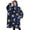 Blue Sun Moon-1, variant on Oversized Wearable Blanket Hoodie,Beige Sun Cloud Star Pattern Sherpa Blanket Hoodie with Super Pockets,Super Warm Fuzzy Pullover for Women & Men