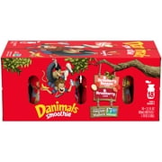 Danimals Smoothie Strawberry Explosion and Swingin' Strawberry Banana Dairy Drink, 3.1 OZ, 18 Ct