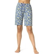 Hue BAJA BLUE Women's Classic Lemons PJ Bermuda Shorts, US Large