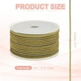 thumbnail image 2 of Uxcell Braided Cord, Metallic Bracelet Knotting Macrame Cord Braiding Beading Thread Twine Rope for String Knitting DIY Jewelry Making Plant Wall Hanger Khaki Green, 2 of 7