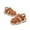 Brown, variant on Breathable Open Toe Learning Footwear Soft Sole First Walking Shoes For Toddler Boys Girls