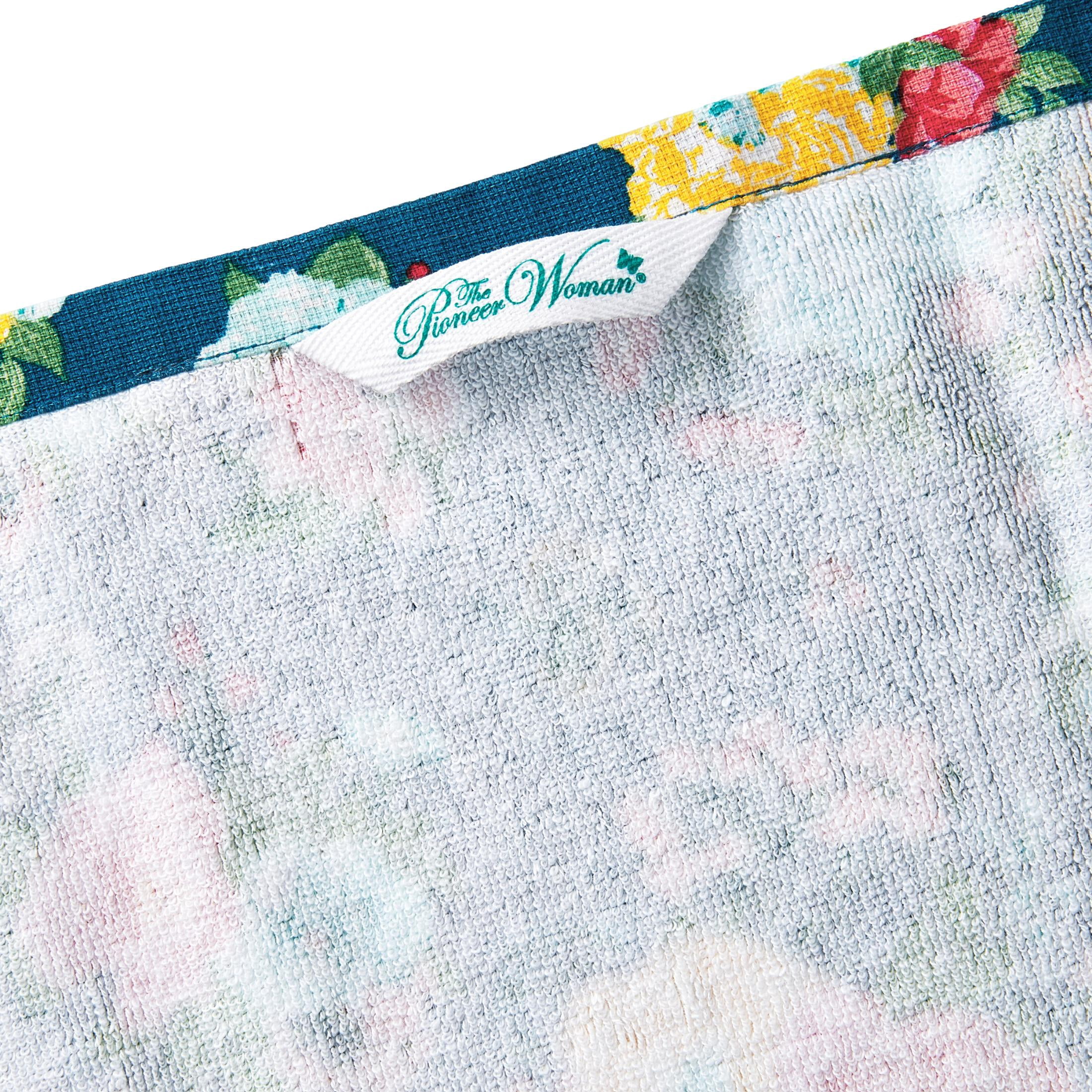 The Pioneer Woman Fancy Flourish Kitchen Towel Set, Multicolor, 16"W x 28"L, 2 Piece