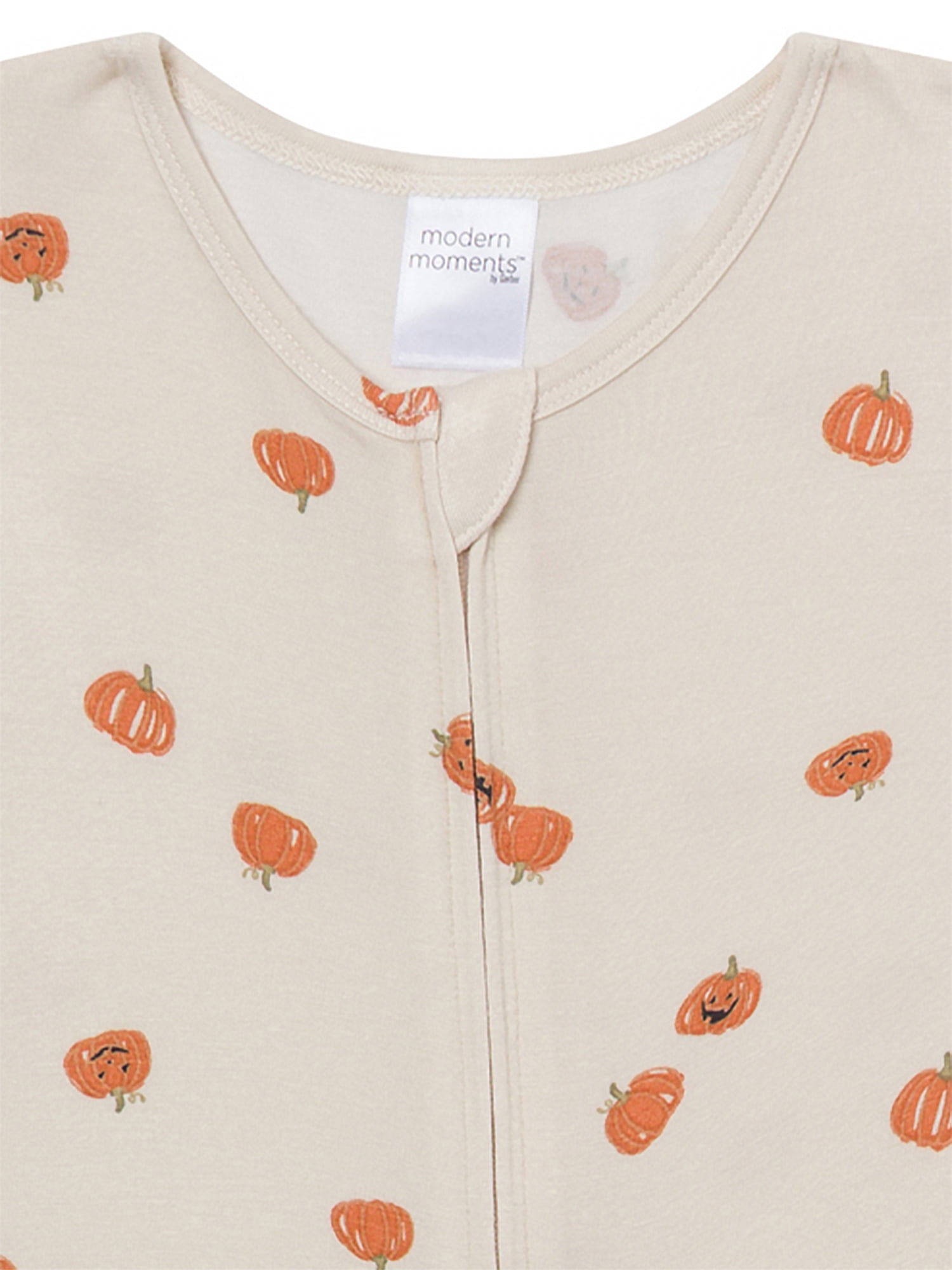Modern Moments by Gerber Neutral Halloween Footless One-Piece Pajamas, Sizes 12 Months - 5T